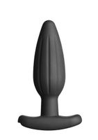 "Rocker" Silicone Noir Butt Plug - Medium