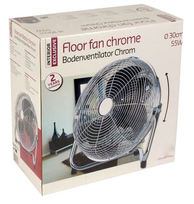 Interior Exclusive Vloerventilator (chroom)