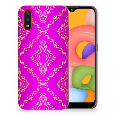 Siliconen Hoesje Samsung Galaxy A01 Barok Roze