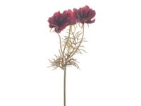 Kunstbloem cosmos burgundy, 28 cm - Hortus