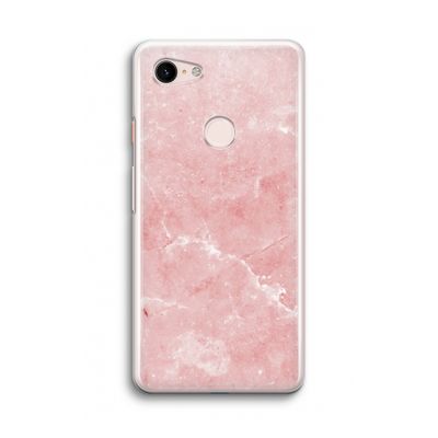 Roze marmer: Google Pixel 3 Transparant Hoesje