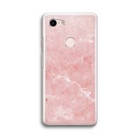 Roze marmer: Google Pixel 3 Transparant Hoesje