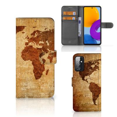Samsung Galaxy M52 | Flip Cover | Wereldkaart