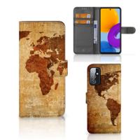Samsung Galaxy M52 | Flip Cover | Wereldkaart