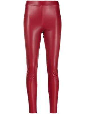 Michael Michael Kors legging à effet cuir - Rouge