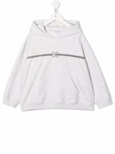 Brunello Cucinelli Kids sweat à logo imprimé - Gris