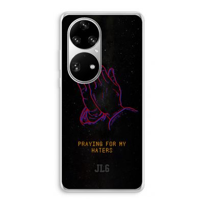 Praying For My Haters: Huawei P50 Pro Transparant Hoesje