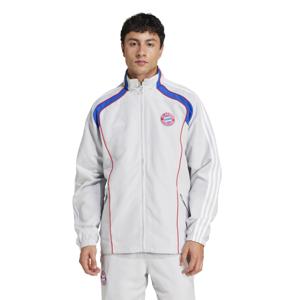 adidas Bayern München Urban Purist Trainingsjack 2024-2025 Lichtgrijs Wit Blauw Rood