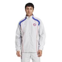 adidas Bayern München Urban Purist Trainingsjack 2024-2025 Lichtgrijs Wit Blauw Rood