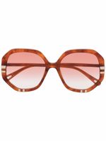 Chloé Eyewear lunettes de soleil West à verres teintés - Orange - thumbnail