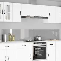 VidaXL Keuken spatscherm 2 pcs lichtgrijs 120 x 40 cm gehard glas