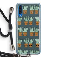 Sansevieria: Samsung Galaxy A50 Transparant Hoesje met koord
