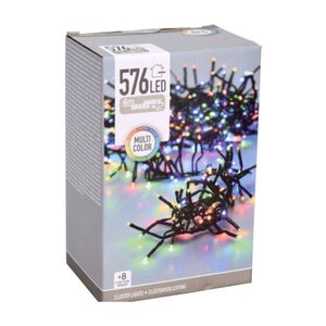 Christmas Decoration clusterlichtjes gekleurd -420 cm -576 leds   -