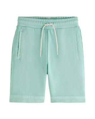 Garment-dyed sweatshorts in Organic Cotton