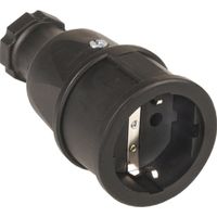 Rubberen contrastekker "SIROX" zwart IP20