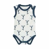 Fresk romper zonder mouw Lobster Indigo Blue-6-12 mnd