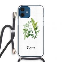 Green Brush: iPhone 12 mini Transparant Hoesje met koord