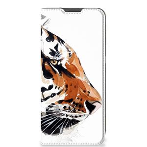 Bookcase OnePlus 10 Pro Watercolor Tiger