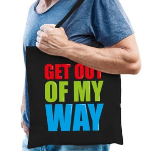 Get out of my way cadeau tas zwart voor heren