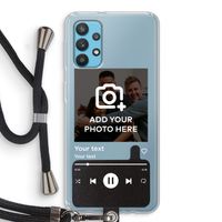 Music Player: Samsung Galaxy A32 4G Transparant Hoesje met koord