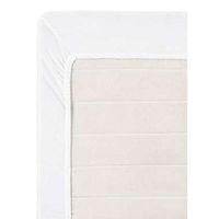 Hoeslaken topdekmatras Jersey - wit - 90x200 cm