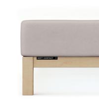 Schlafgut Schlafgut Soft Contact Jersey Flanel Hoeslaken XL - 180x200 - 200x200 496 Sand Mid
