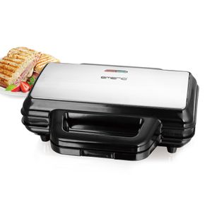 Emerio ST-127527.1 sandwich maker 900 W Zwart, Roestvrijstaal