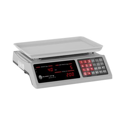 Controle weegschaal - 40 kg / 2 g - 33,7 x 23,1 cm - 6 LED