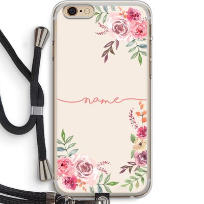 Rozen: iPhone 6 PLUS / 6S PLUS Transparant Hoesje met koord