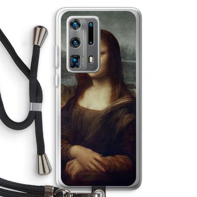 Mona Lisa: Huawei P40 Pro Plus Transparant Hoesje met koord