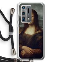 Mona Lisa: Huawei P40 Pro Plus Transparant Hoesje met koord