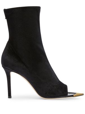 Giuseppe Zanotti bottines Intriigo 105 mm en velours - Noir