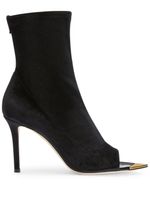 Giuseppe Zanotti bottines Intriigo 105 mm en velours - Noir - thumbnail