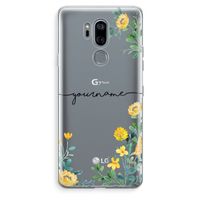 Gele bloemen: LG G7 Thinq Transparant Hoesje