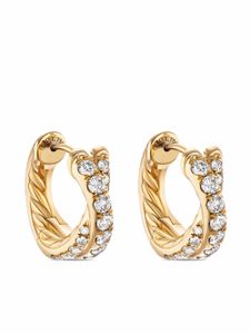 David Yurman boucles d'oreilles en or 18ct ornées de diamants