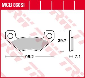 TRW Remblokken, en remschoenen voor de moto, MCB860SI Sinter offroad