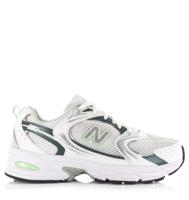 New Balance 530 white/new spruce Wit Mesh Lage sneakers Unisex