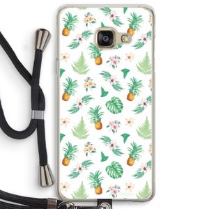 Ananas bladeren: Samsung Galaxy A3 (2016) Transparant Hoesje met koord