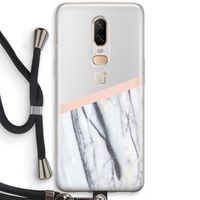 A touch of peach: OnePlus 6 Transparant Hoesje met koord