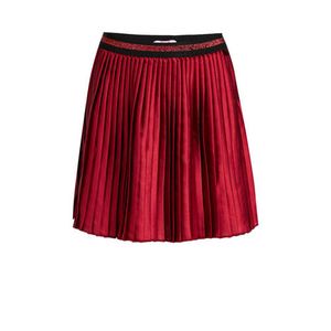 WE Fashion plissé rok met glitters donkerrood/zwart WE Fashion plissé rok met glitters donkerrood/zwart