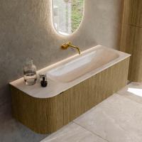 Badmeubel Mondiaz Kurve-Dlux | 135 cm | Meubelkleur Dusk | Wastafelkleur Meli | Solid surface | Wasbak rechter zijde spoelbak | Zonder kraangat(en) Badmeubel Mondiaz Kurve-Dlux | 135 cm | Meubelkleur Dusk | Wastafelkleur Meli | Solid surface | Wasbak rechter zijde spoelbak | Zonder kraangat(en)