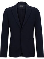 BOSS blazer à simple boutonnage - Bleu