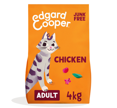 Edgard & Cooper graanvrij kip kattenvoer 4kg