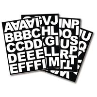 1x Setje alfabet plakletter stickers ongeveer 5 cm   -