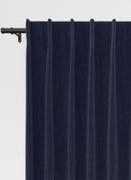 Orkney gordijn - Blauw met enkele plooi