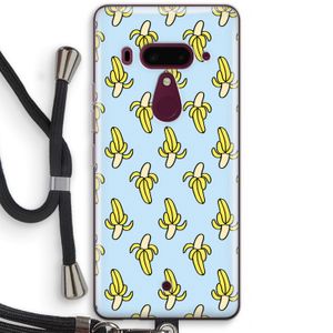 Bananas: HTC U12+ Transparant Hoesje met koord
