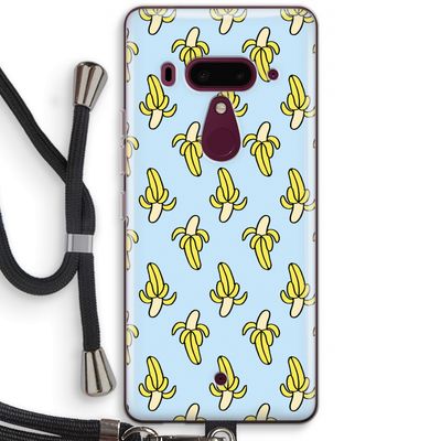 Bananas: HTC U12+ Transparant Hoesje met koord