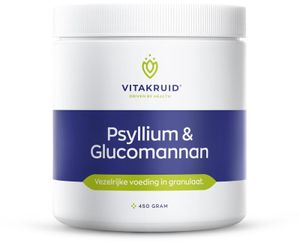 Psyllium 5000 mg & Glucomannan 1000 mg vezels