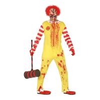 Horror clown Ronald verkleed kostuum voor heren - maat L - Carnavalskleding - Halloween - thumbnail