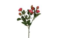 Decostar zijdebloem Rosa tros Shakira 35 cm donker roze